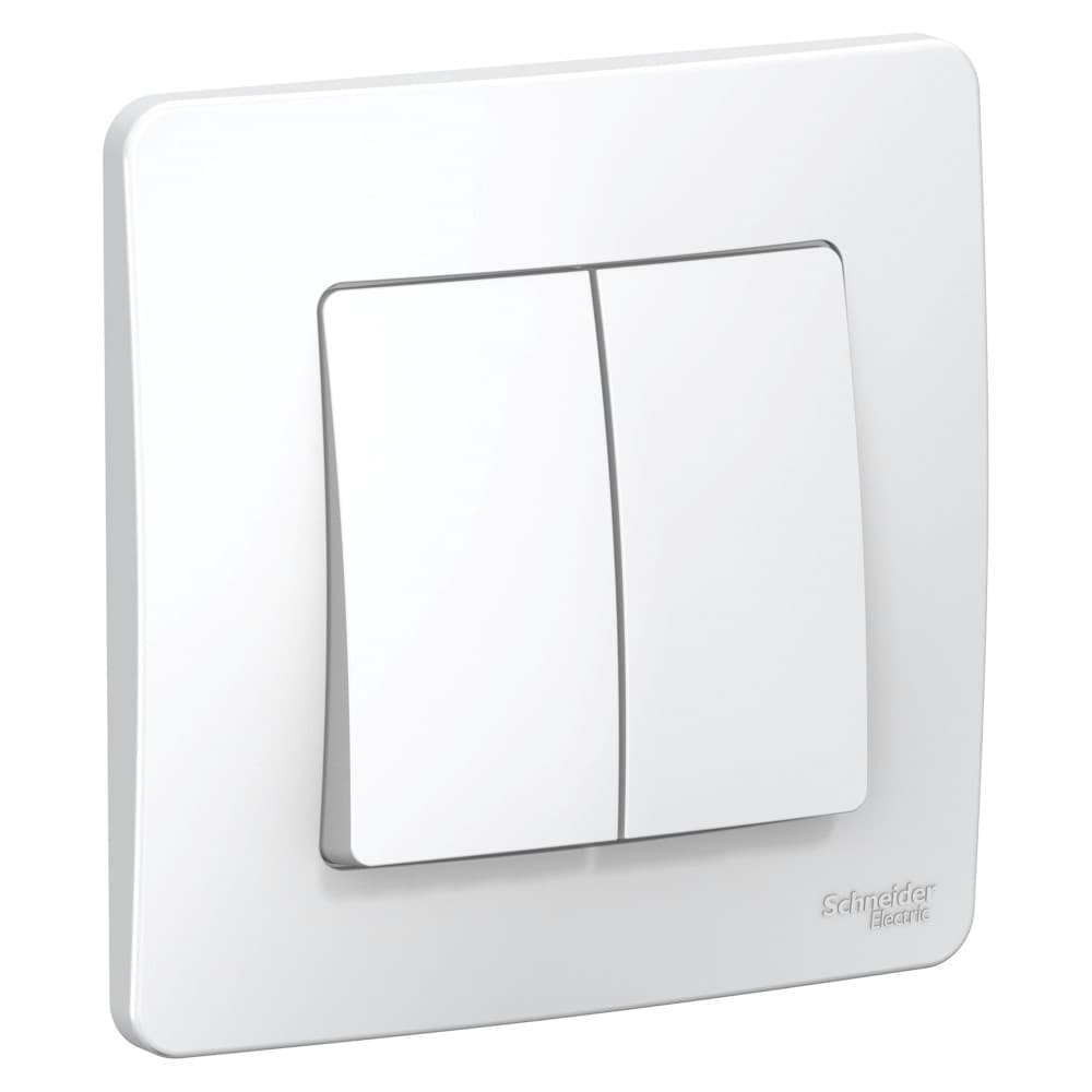 Systeme Electric Blanca внутр Бел Переключатель 2-клавишный, 10А, 250B