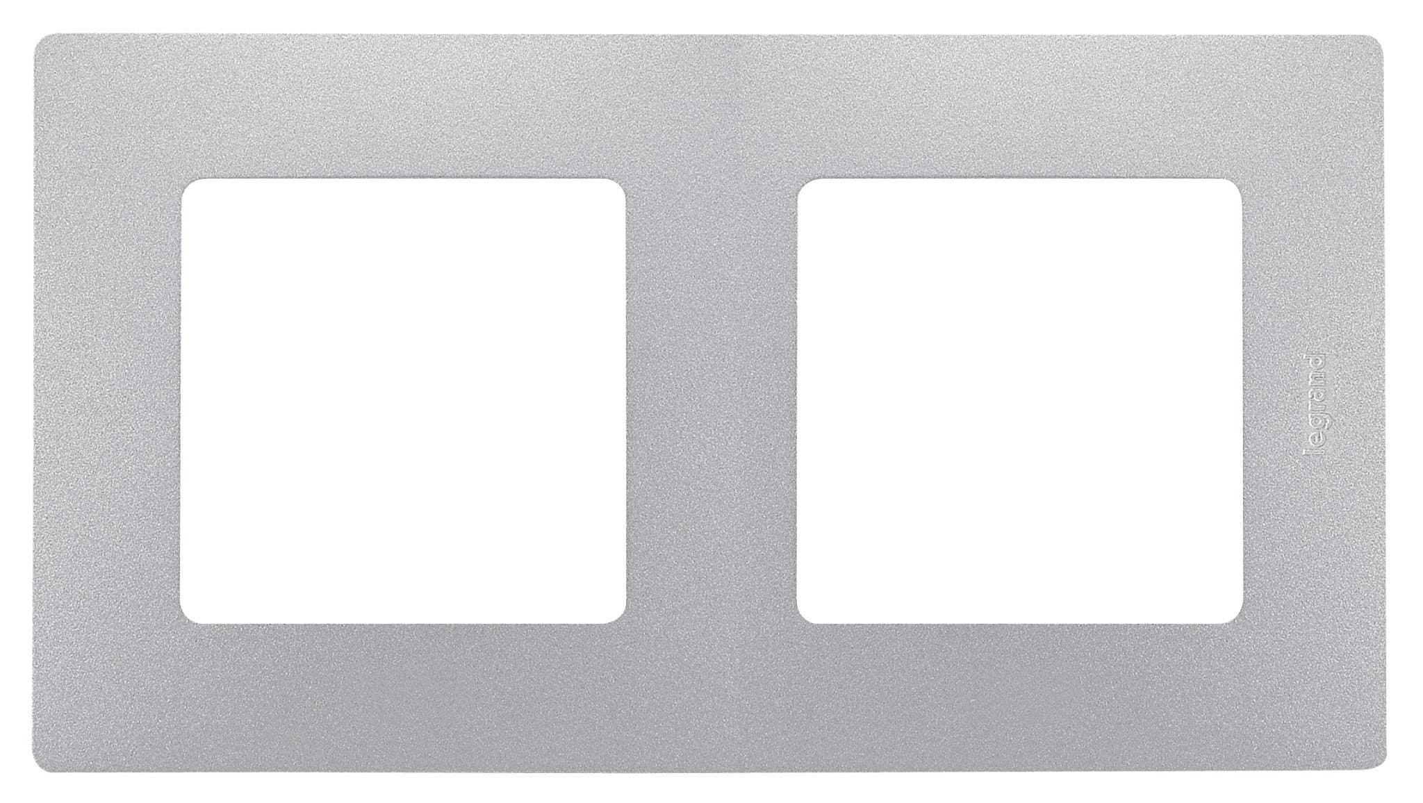 Legrand Etika Алюминий Рамка 2-ая 672552