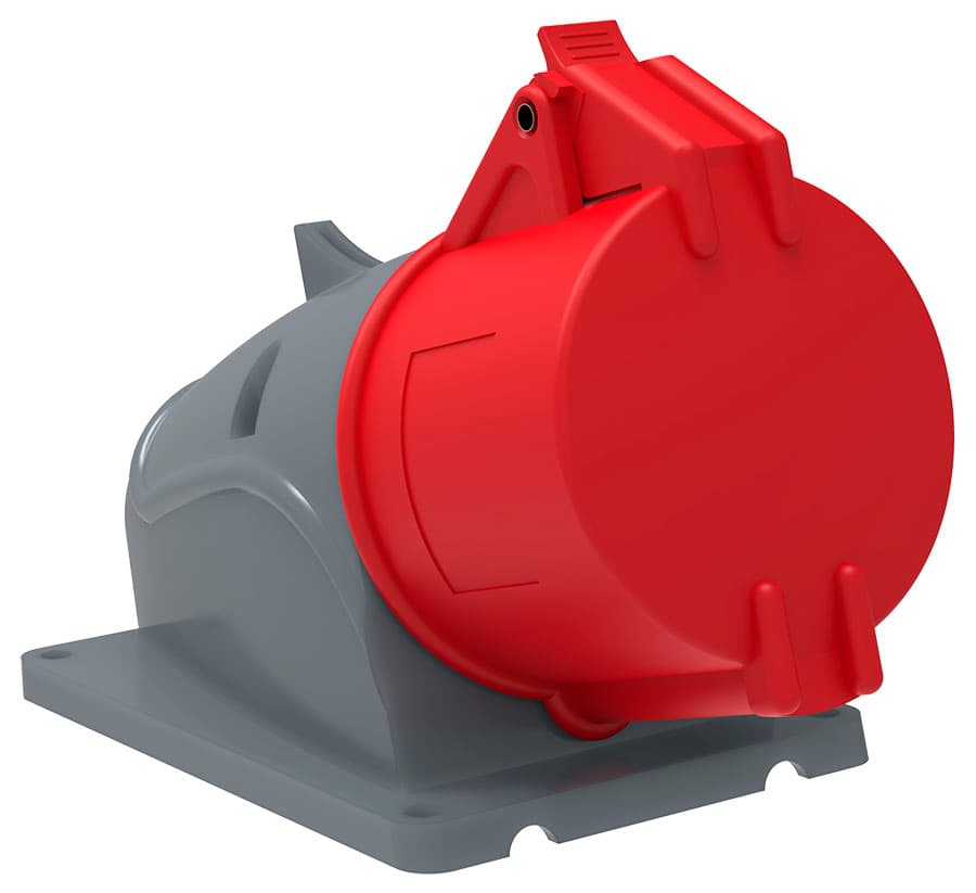 IEK Розетка стационарная ССИ-125 32А-6ч/200/346-240/415В 3Р+РЕ+N IP44 MAGNUM