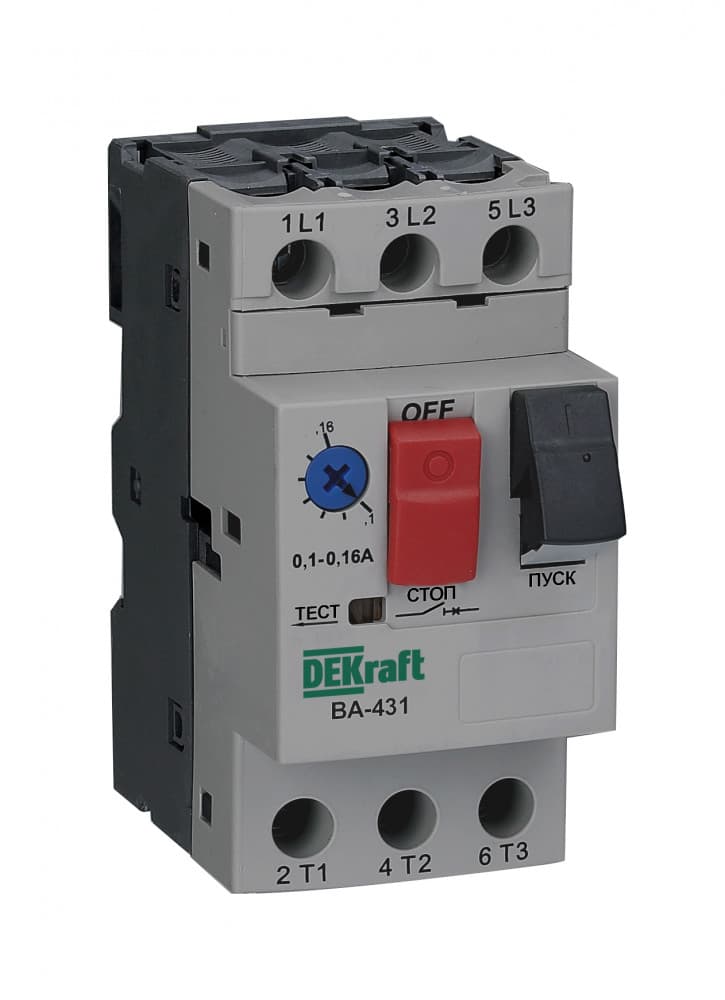 Dekraft Автоматический выключатель защиты двигателя 3P 17,0-23,0A 15кА ВА-431
