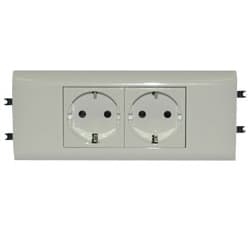 Legrand Mosaic Розетка DLP65 Немецкий стандарт 2X2К+З б/заж. 077432