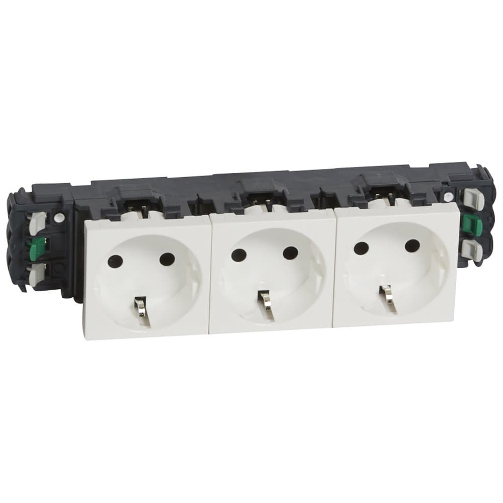 Legrand Розетка DLP Немецкий стандарт 3Х2К+З б/заж. 077403