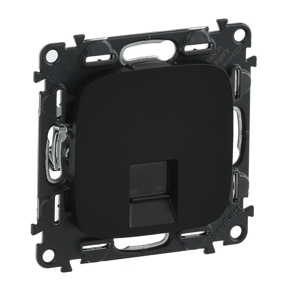 Legrand Valena ALLURE DIY Антрацит Розетка комп(RJ45) 1-ая 5 кат UTP 753950