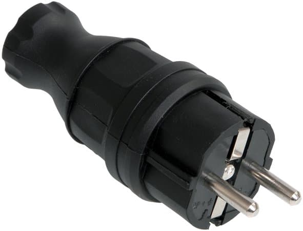 IEK OMEGA ВБп3-1-0м Вилка прямая IP44