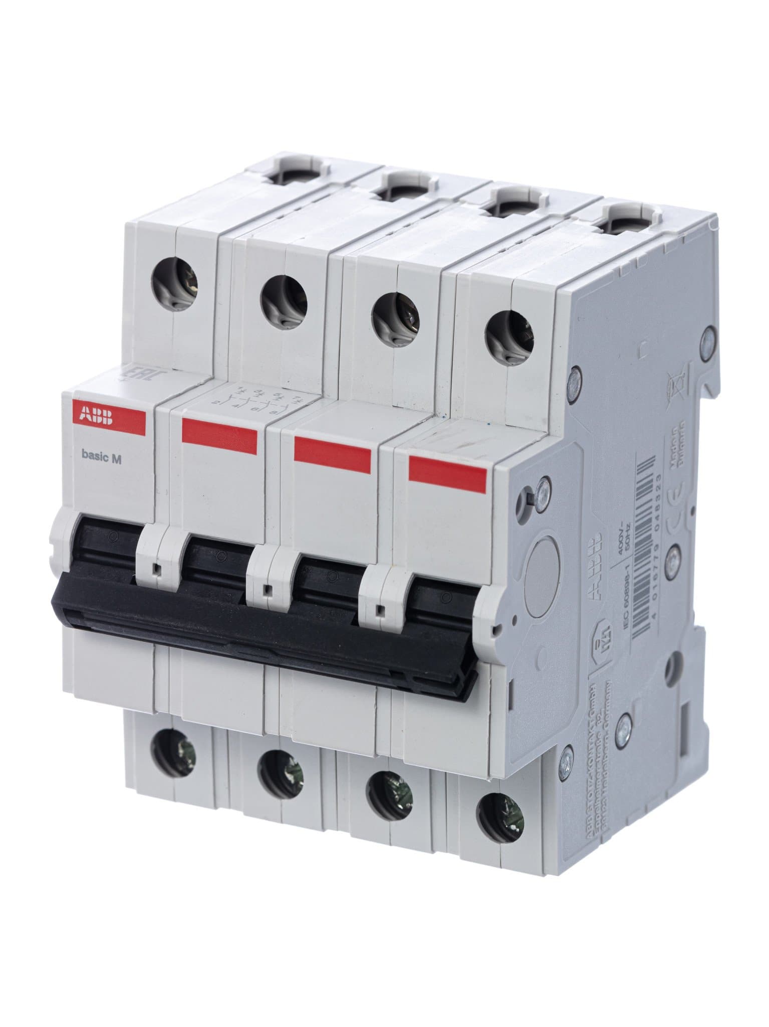 ABB Выключатель автоматический 4P, 50A, C, 4,5кА, BMS414C50 2CDS644041R0504