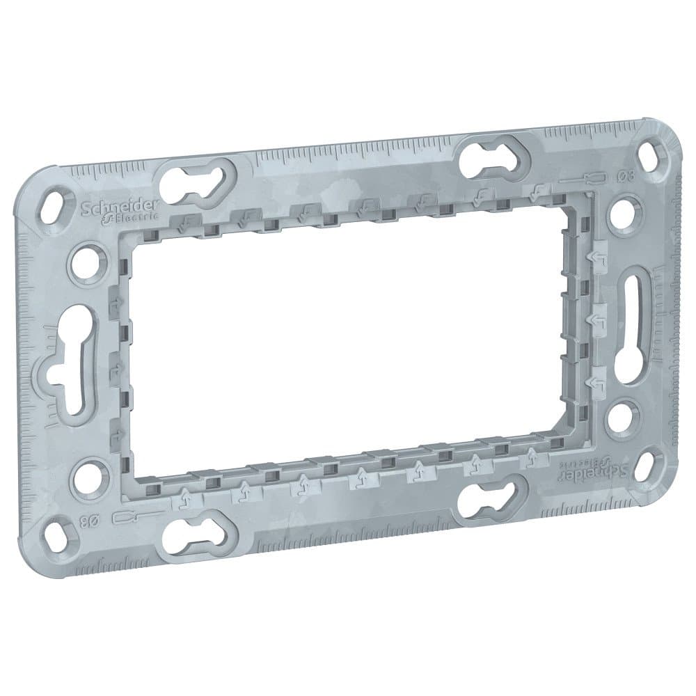 SE Unica Modular Суппорт Zamak 4 модуля NU7104