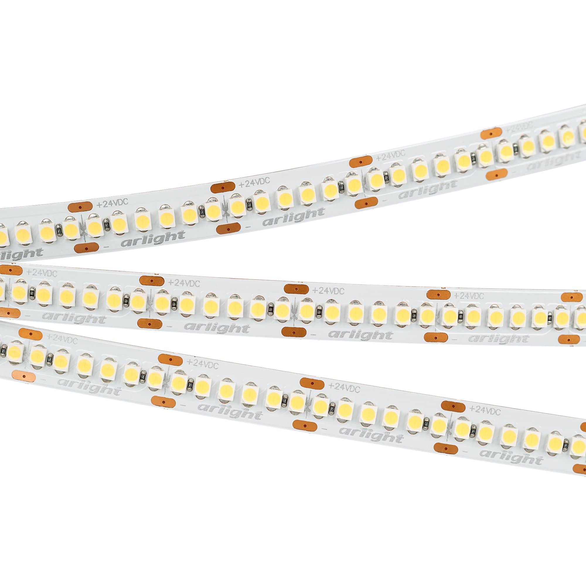 Arlight Светодиодная лента RT 6-3528-240 24V Warm2700 4х (1200 LED) (19.2 Вт/м, IP20) 017428