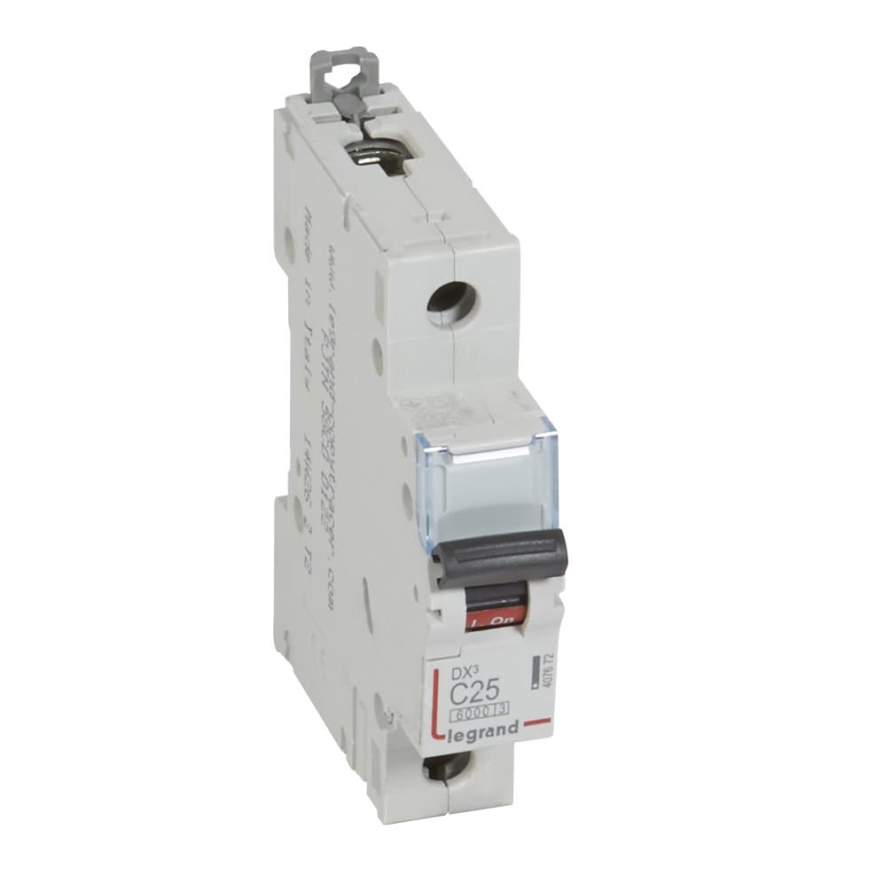 Legrand DX3 Автоматический выключатель 1P 25A (C) 6000/10kA 407672