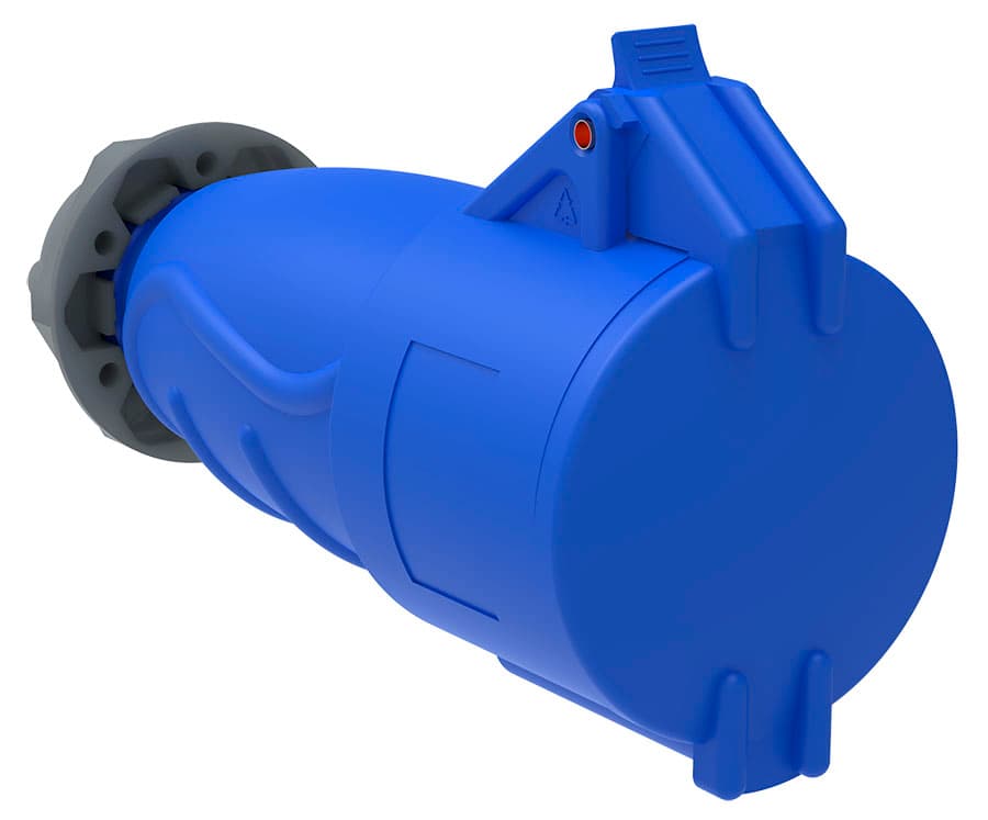 IEK Розетка переносная ССИ-213 16А-6ч/200-250В 2Р+РЕ IP44 MAGNUM