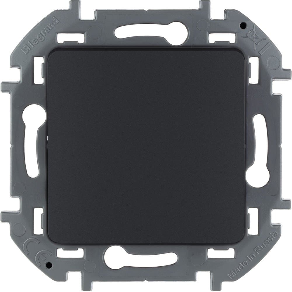 Legrand INSPIRIA Антрацит Выключатель одноклавишный 10 AX - 250 В 673603