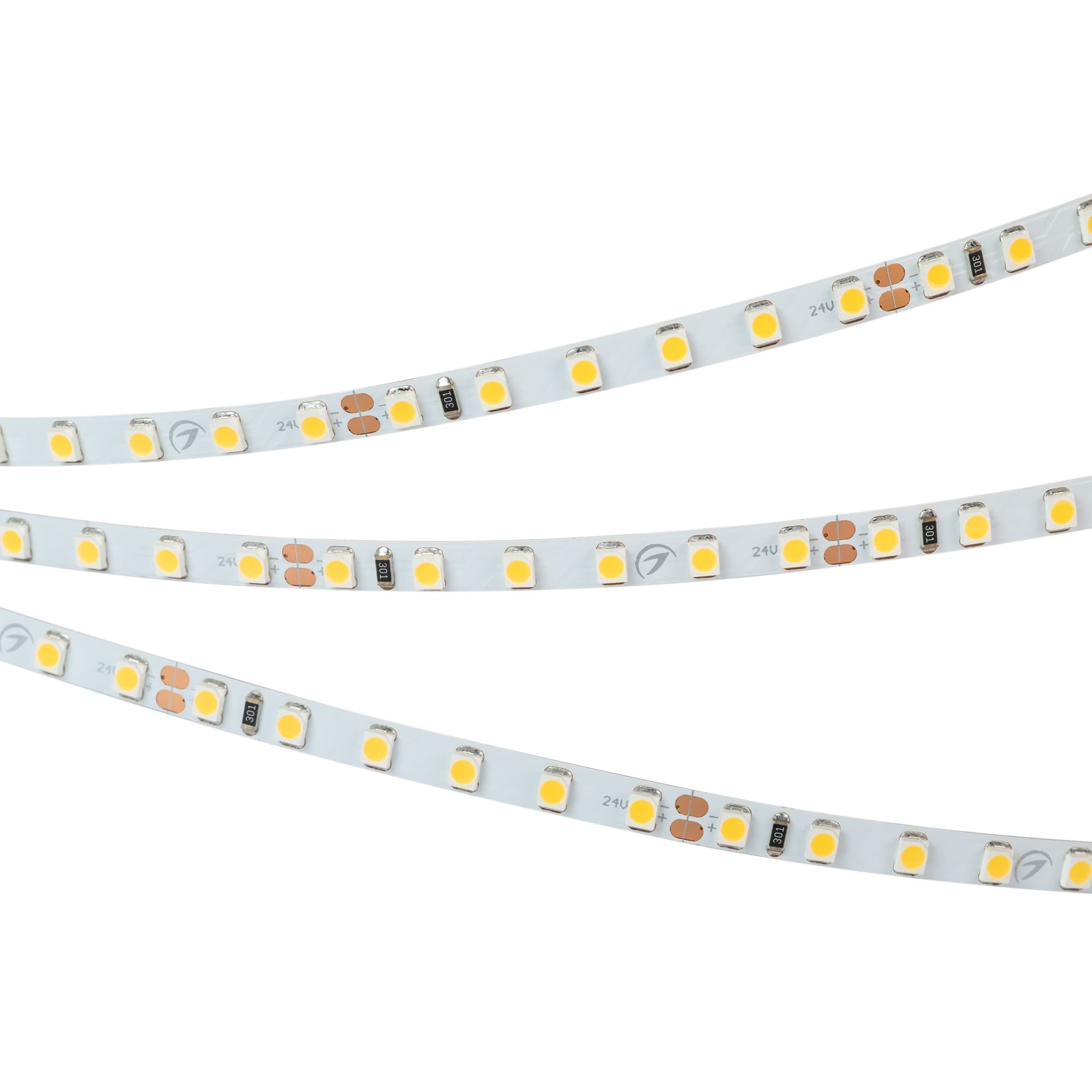 Arlight Светодиодная лента RT-A120-5mm 24V Day4000 (9.6 W/m, IP20, 2835, 5m) (узкая) 015648(2)