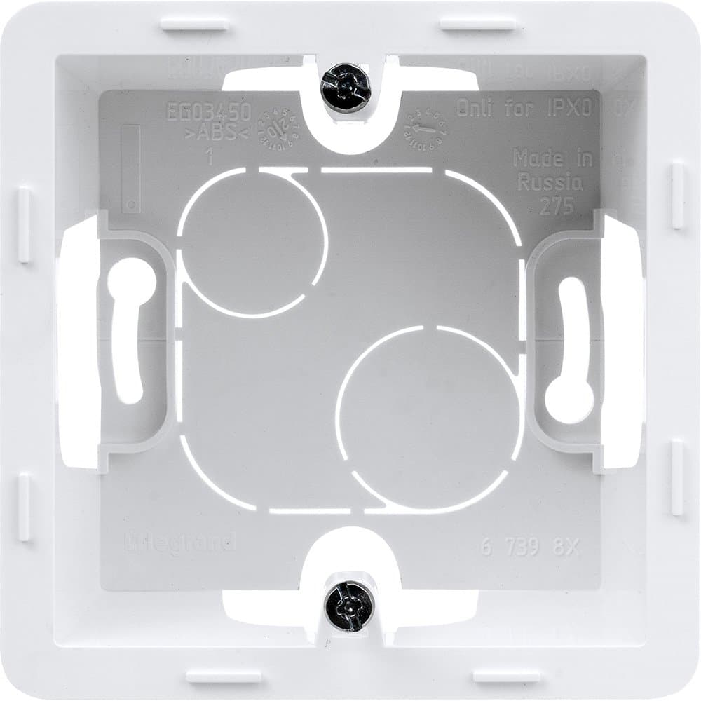 Legrand INSPIRIA Белый Коробка накладного монтажа - 1 пост 673980