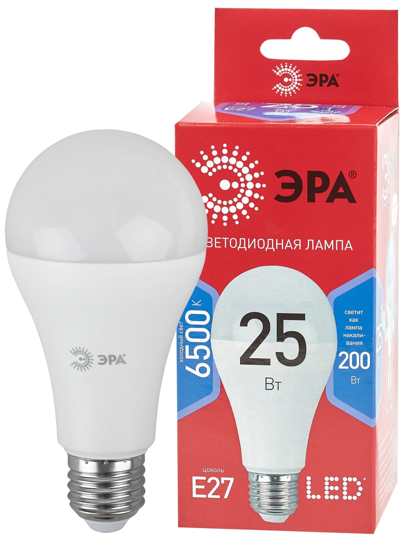 Эра Лампа светодиодная LED A65-25W-865-E27 R