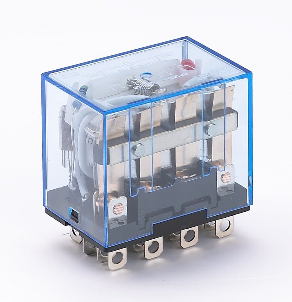 Dekraft Промежуточное реле 4 конт. с инд. LED 10А 220В AC ПР