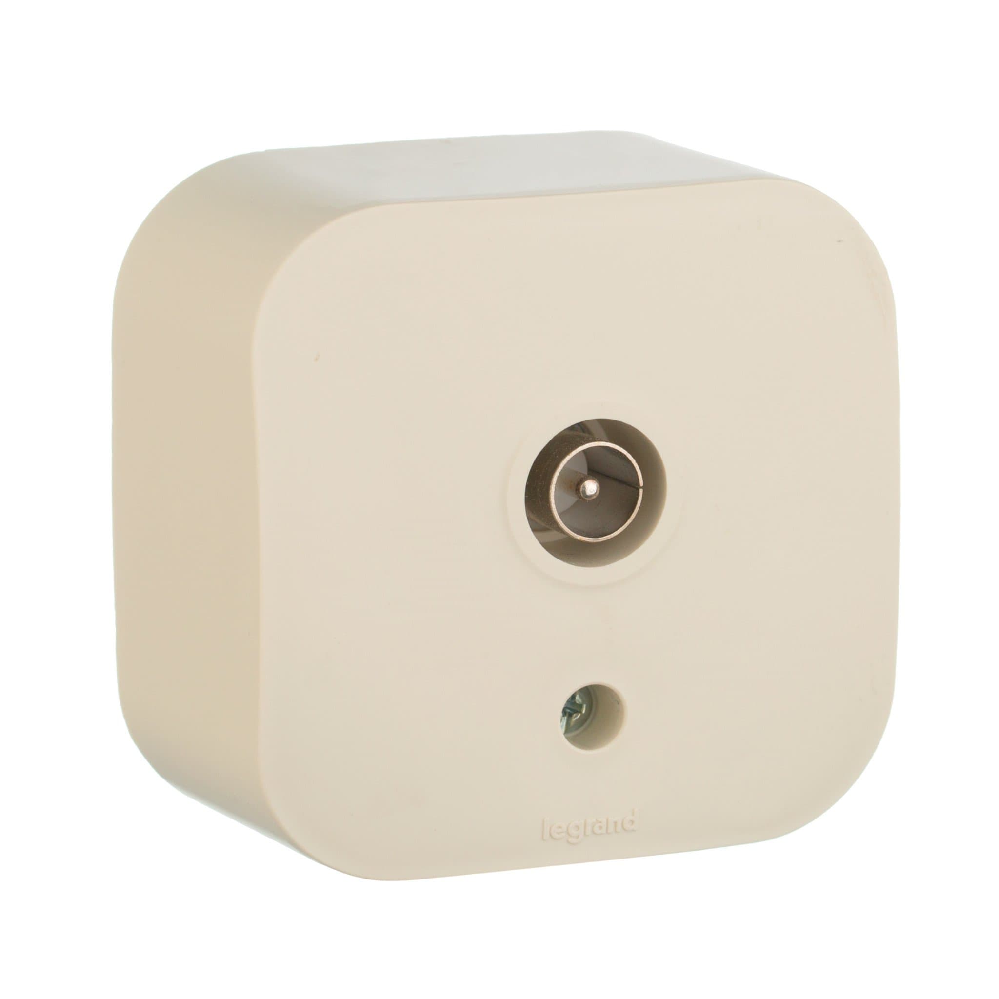 Legrand Quteo Бежевый Розетка TV 782245