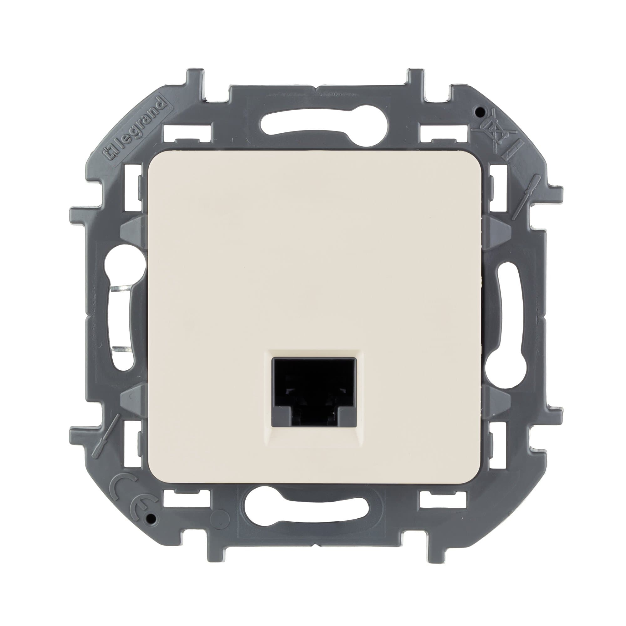 Legrand INSPIRIA Слоновая кость Информационная розетка RJ 45 - категория 5e - UTP 673826