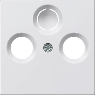 Gira S-55 Бел Накладка TV-FM-(SAT) розетки 086927