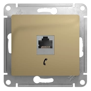 Systeme Electric Glossa Титан Розетка телефонная RJ11