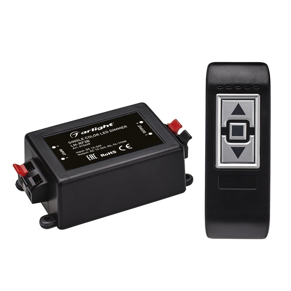 Arlight Диммер LN-RF3B (12-24V,96-192W, ПДУ 3кн) (IP20 Пластик, 1 год) 015668