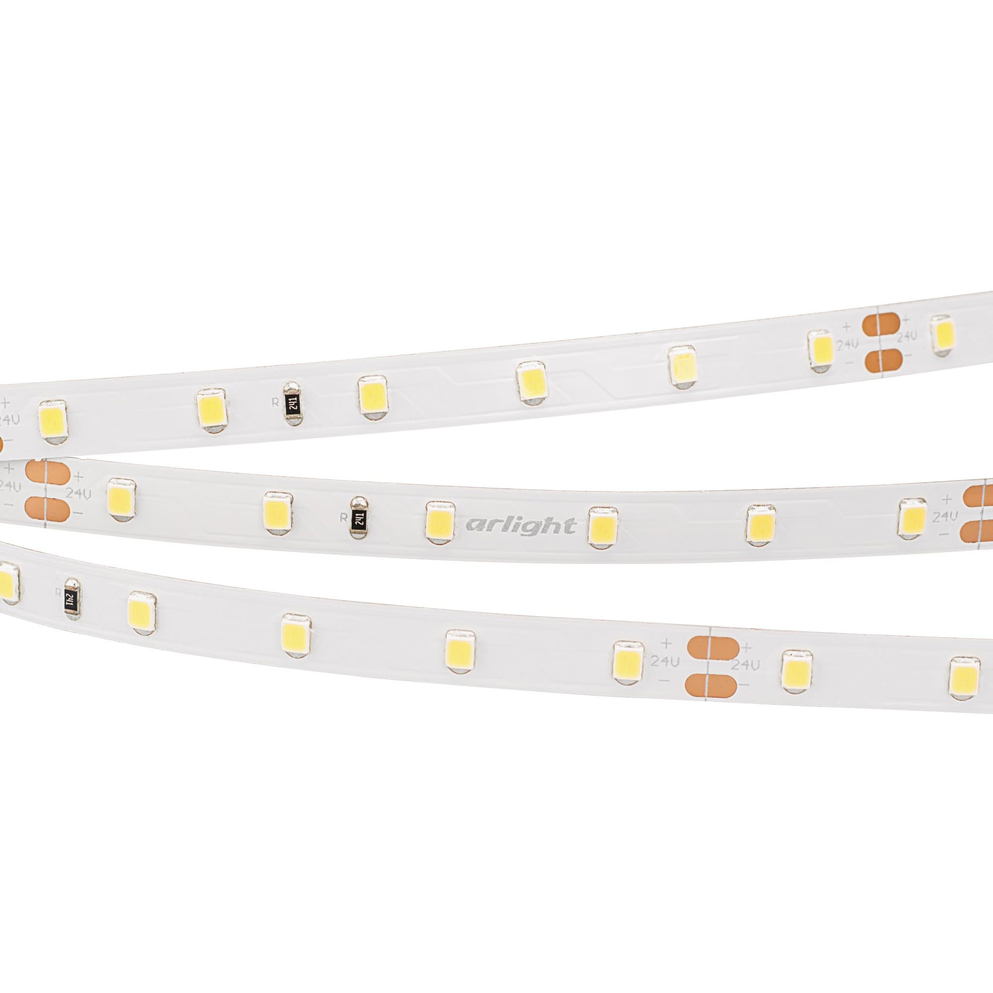 Arlight Светодиодная лента RT-A60-8mm 24V Day4000 (7.2 W/m, IP20, 2835, 5m) (Открытый) 020012(2)