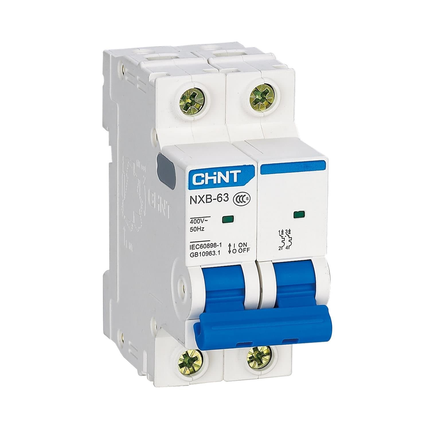 CHINT Автоматический выключатель NXB-63S 2P 63А 4.5kA C (R) 296794