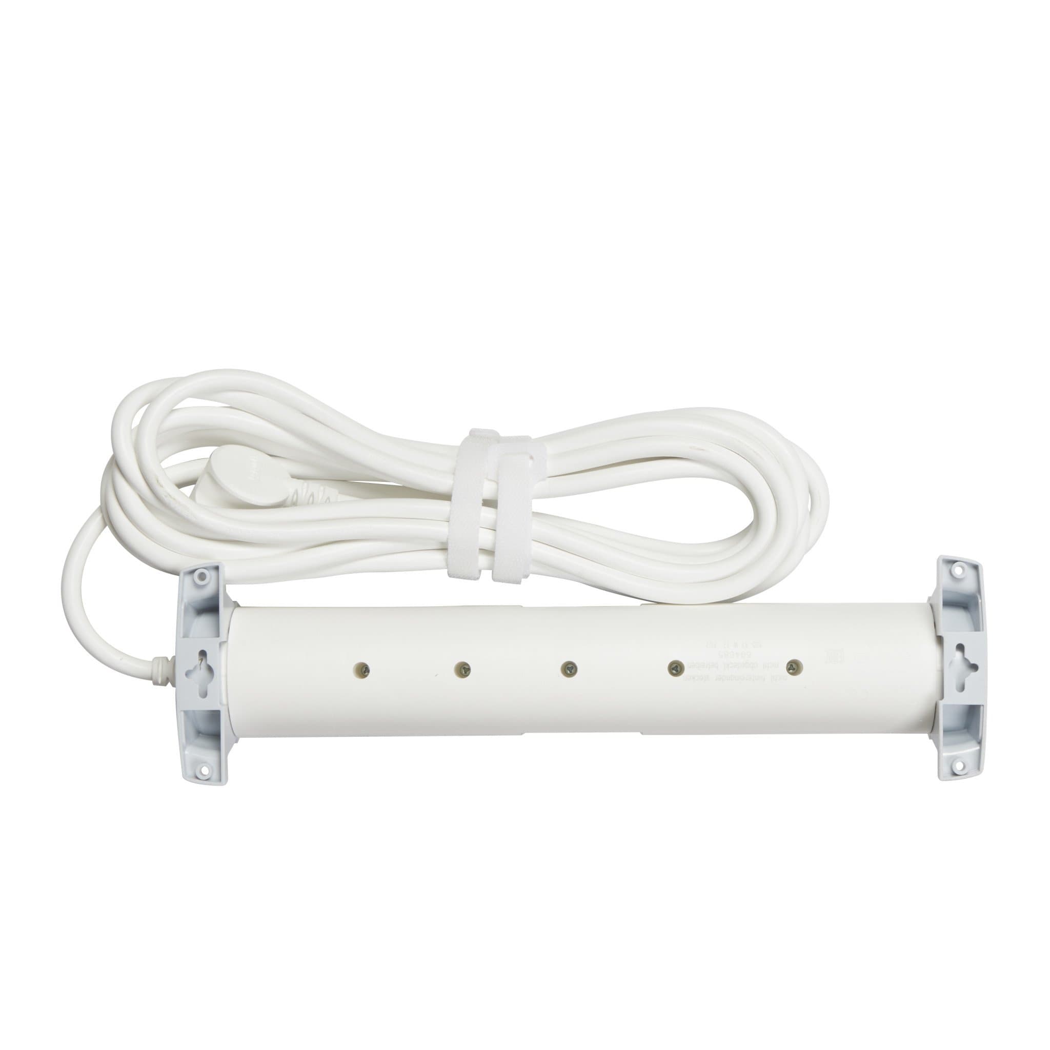 Legrand Комфорт Бело-серый Удлинитель 5x2К+З, с выкл., кабель 5м, фиксир. поворотный блок, возможно крепление к стене 694685