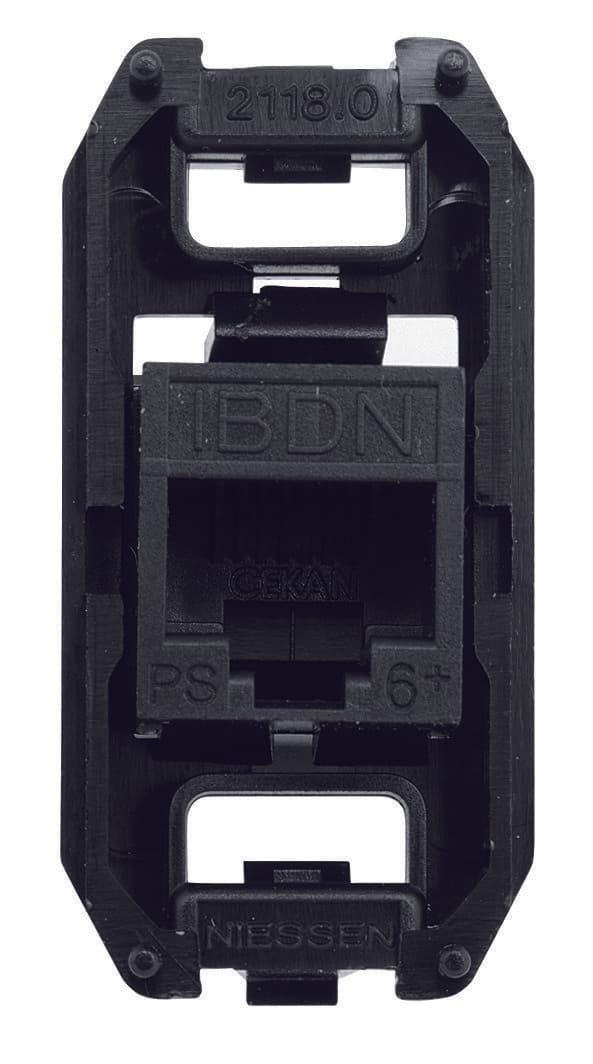 ABB NIE Tacto Разъём RJ45 телекоммуникационный на 8 контактов, категория 6 UTP 2CLA201860A1001
