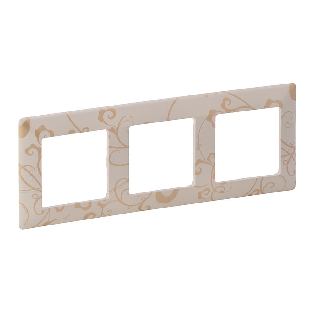 Legrand Valena LIFE Ампир бежевый Рамка 3-ая 754113