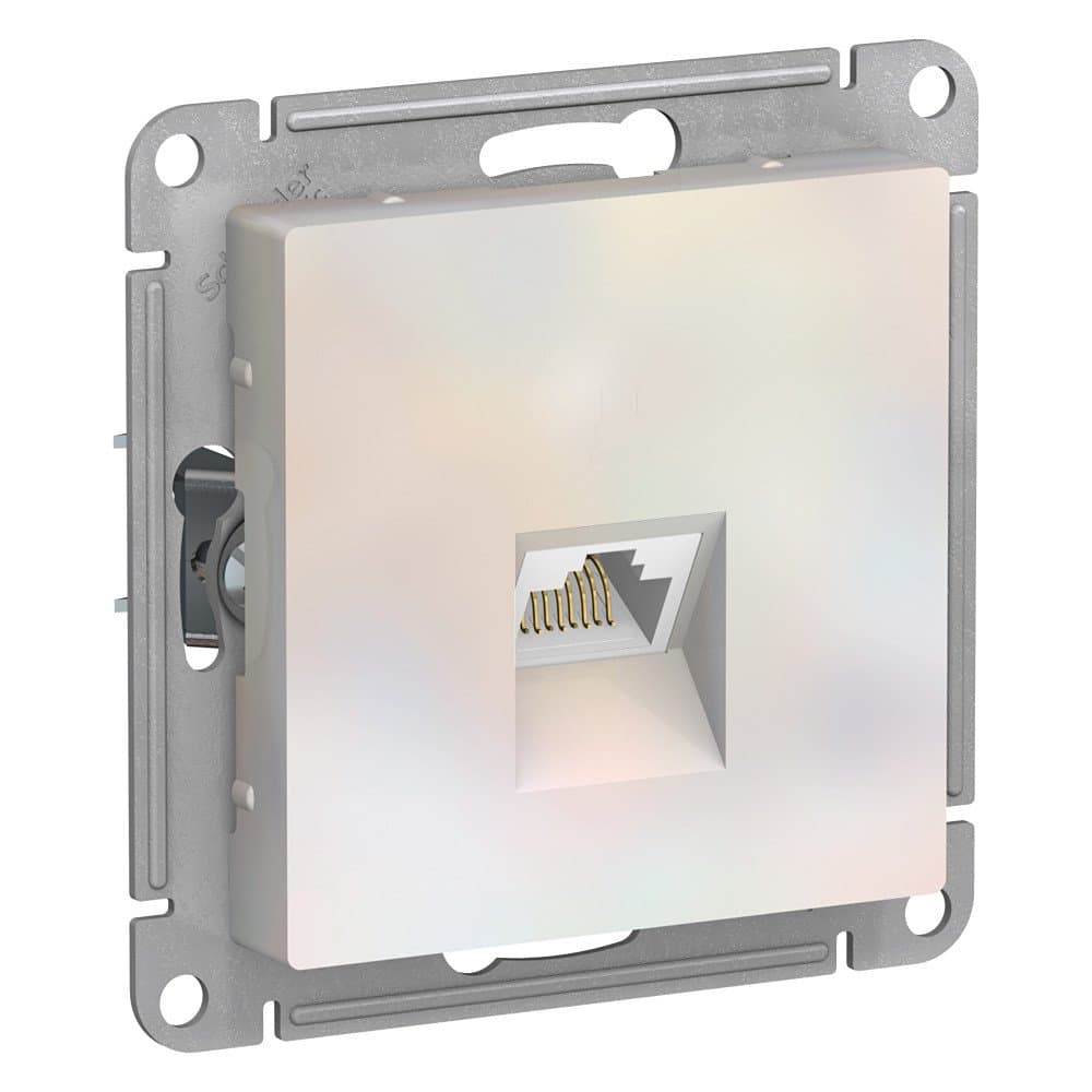 Systeme Electric AtlasDesign Жемчуг Розетка компьютерная RJ45, кат. 6A, механизм