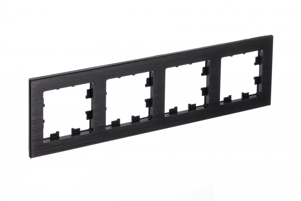 Systeme Electric AtlasDesign Nature Металл оникс Рамка 4-ая