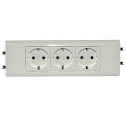 Legrand Mosaic Розетка DLP65 Немецкий стандарт 3X2К+З б/заж. 077433