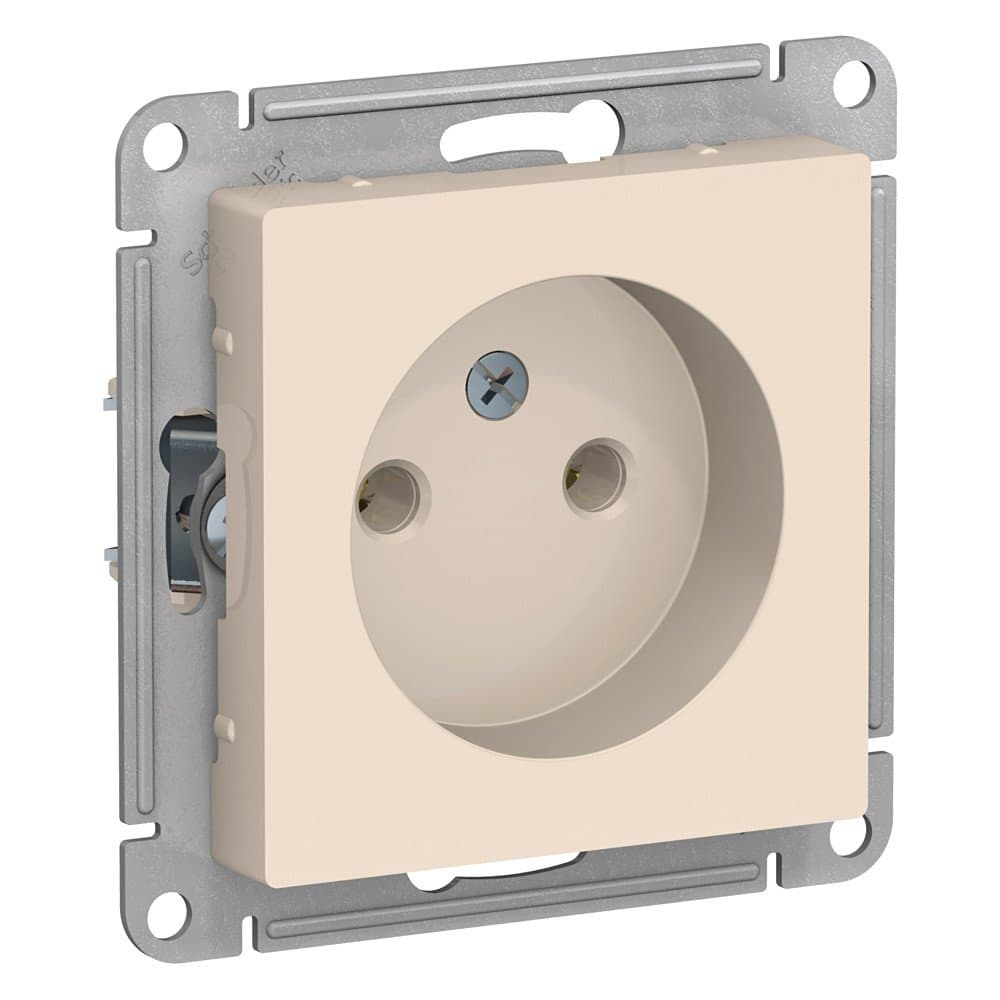 Systeme Electric AtlasDesign Беж Розетка б/з, 16А, механизм