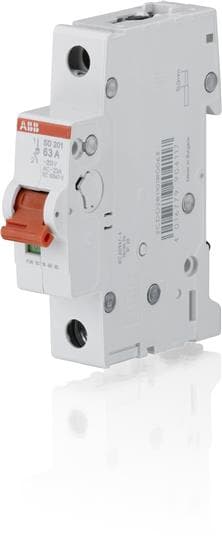 ABB SD201 Рубильник 1P 16A рычаг крас. 2CDD281101R0016