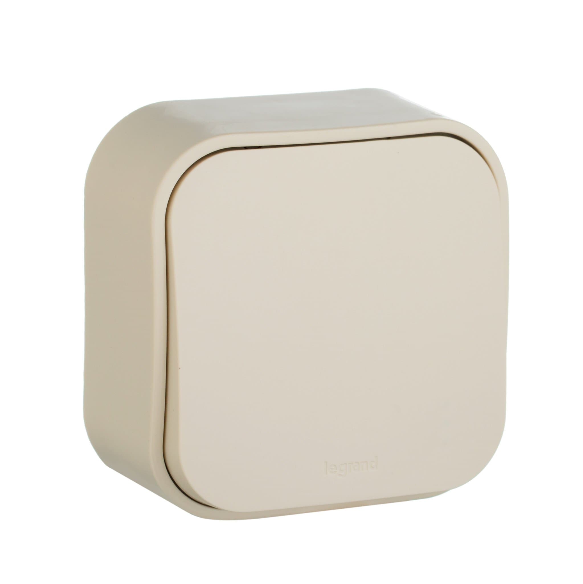 Legrand Quteo Бежевый Выключатель 1-клавишный 10А 782230