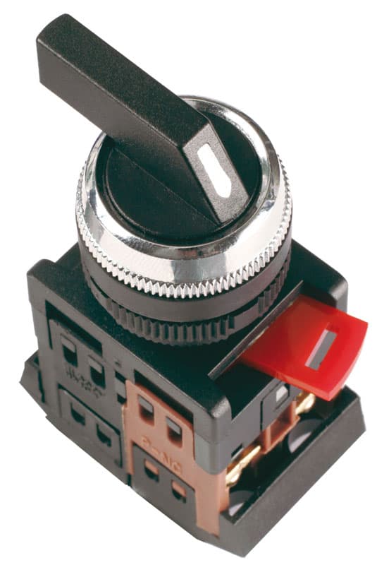 IEK Переключатель АLСLR-22 черный 3 пол. I-O-II 1з+1р