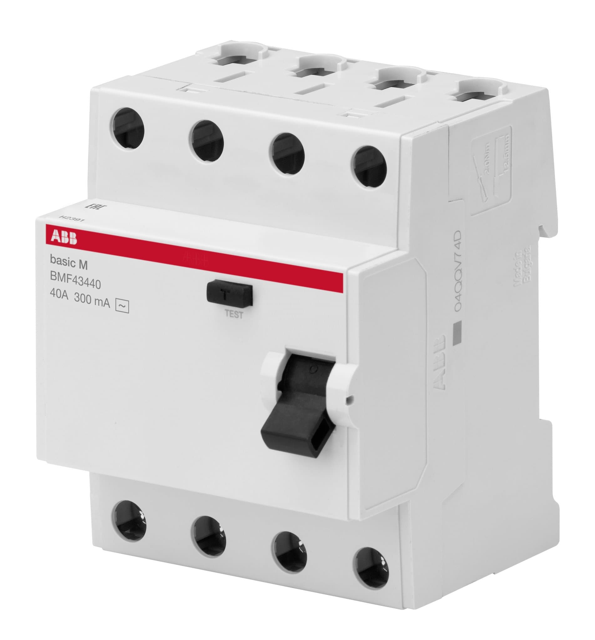 ABB Basic M УЗО 4P, 63A, 30мA, AC, BMF41463 2CSF604041R1630