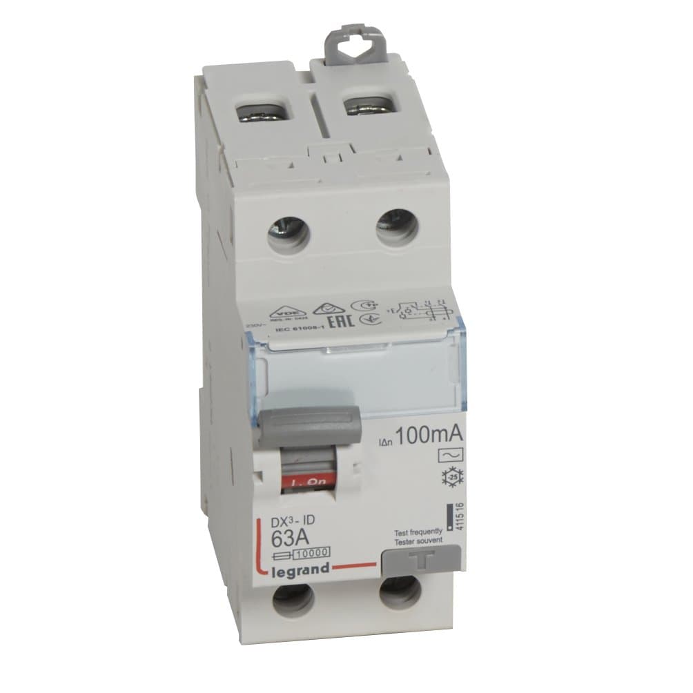 Legrand DX3 УЗО 2P 63А 100мА-AC 411516
