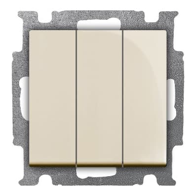 ABB BJB Basic 55 Беж Выключатель 3-клавишный, 16А 2CKA001012A2158