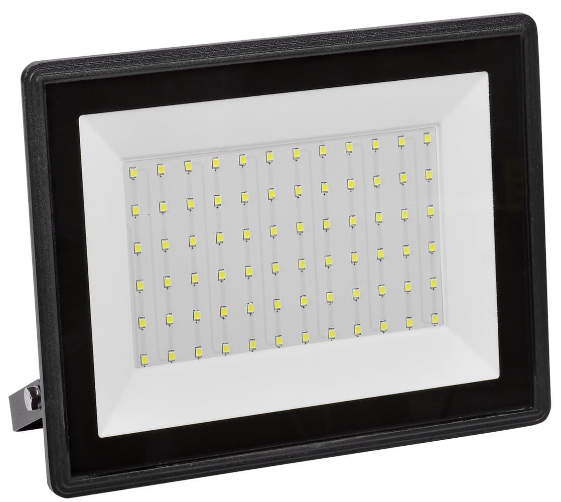 IEK Черный Прожектор LED СДО 06-100 IP65 6500 K