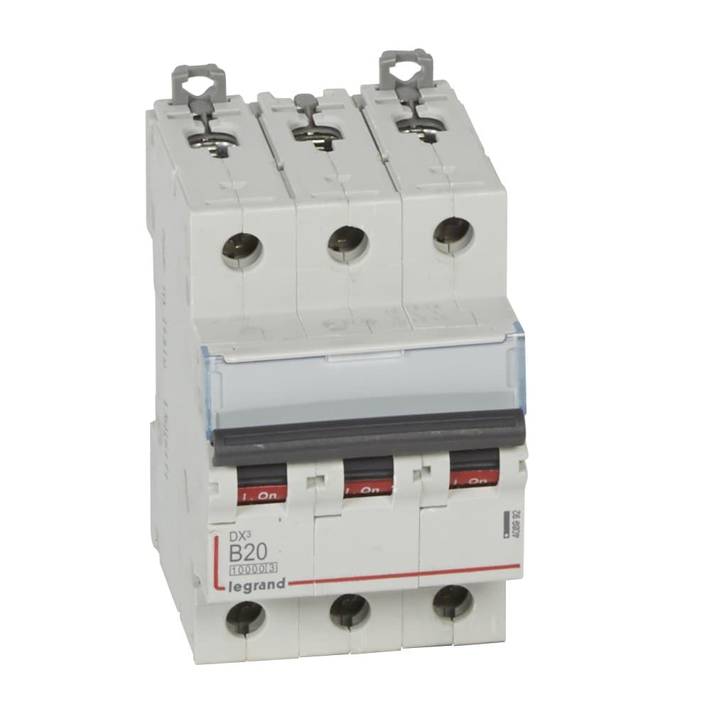 Legrand DX3 Автоматический выключатель 3P 20A (B) 10kA/16kA 408992