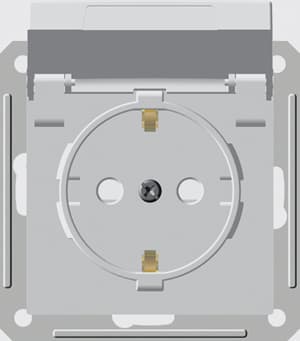 Systeme Electric Wessen 59 Aqua Бел Розетка с/з с крышкой с защитными шторками IP44