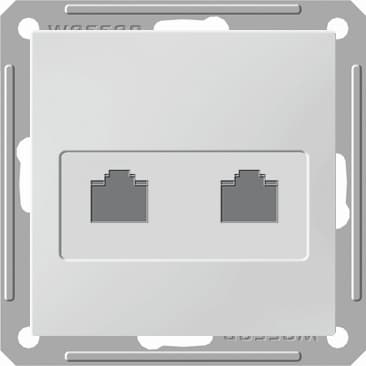 Systeme Electric Wessen 59 Черный бархат Розетка компьютерная 2-ая RJ45 кат.5e