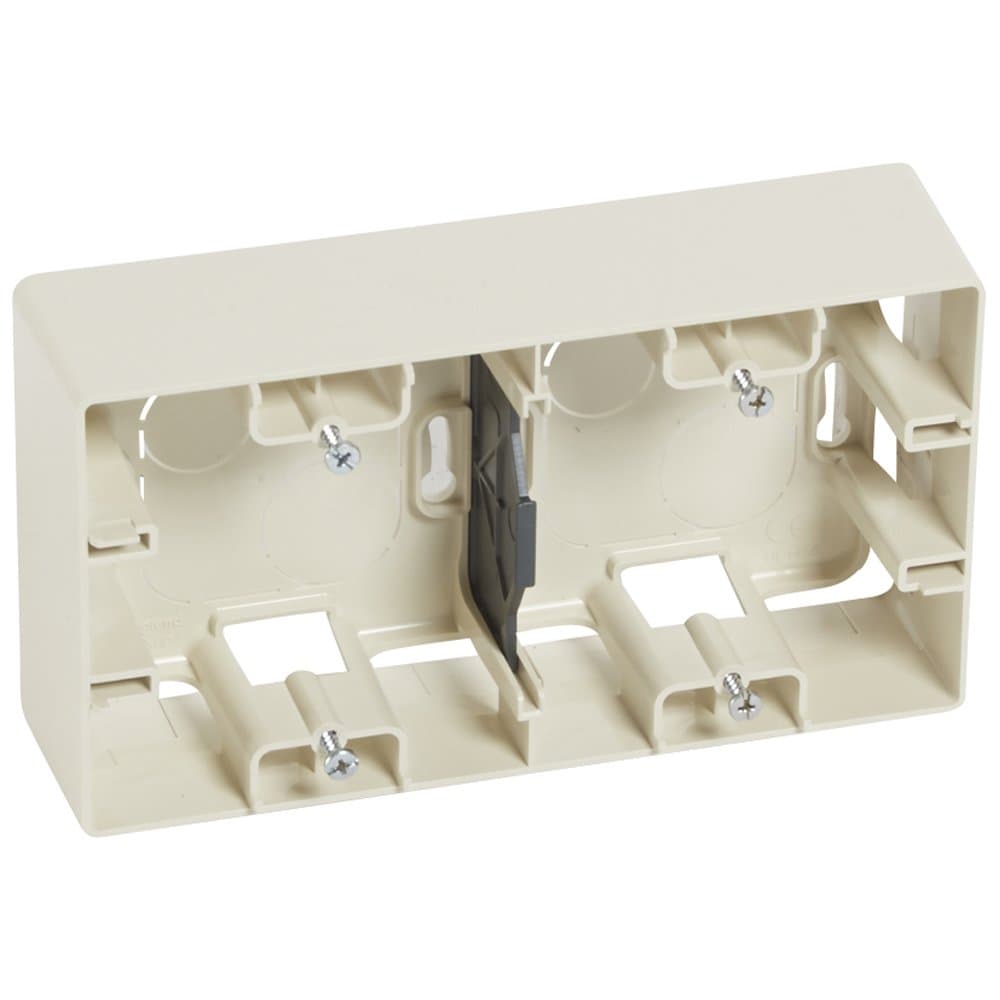 Legrand Etika Слоновая кость Коробка накладкая монтаж 2-ая 672540