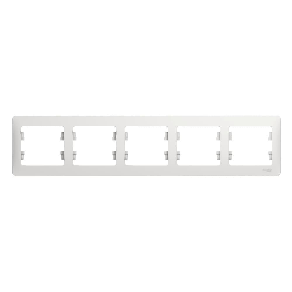 Systeme Electric Glossa Бел Рамка 5-ая, горизонтальная