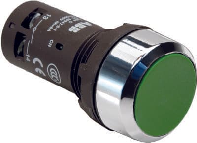 ABB CP1-30G-11 Кнопка зеленая без фикс. 1НО+1HЗ 1SFA619100R3072