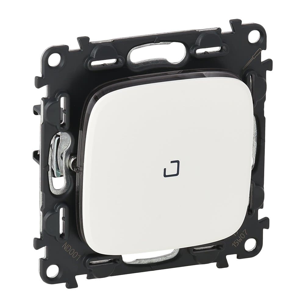 Legrand Valena ALLURE DIY Бел Переключатель 1-клавишный с подсветкой 10А 250В 752726