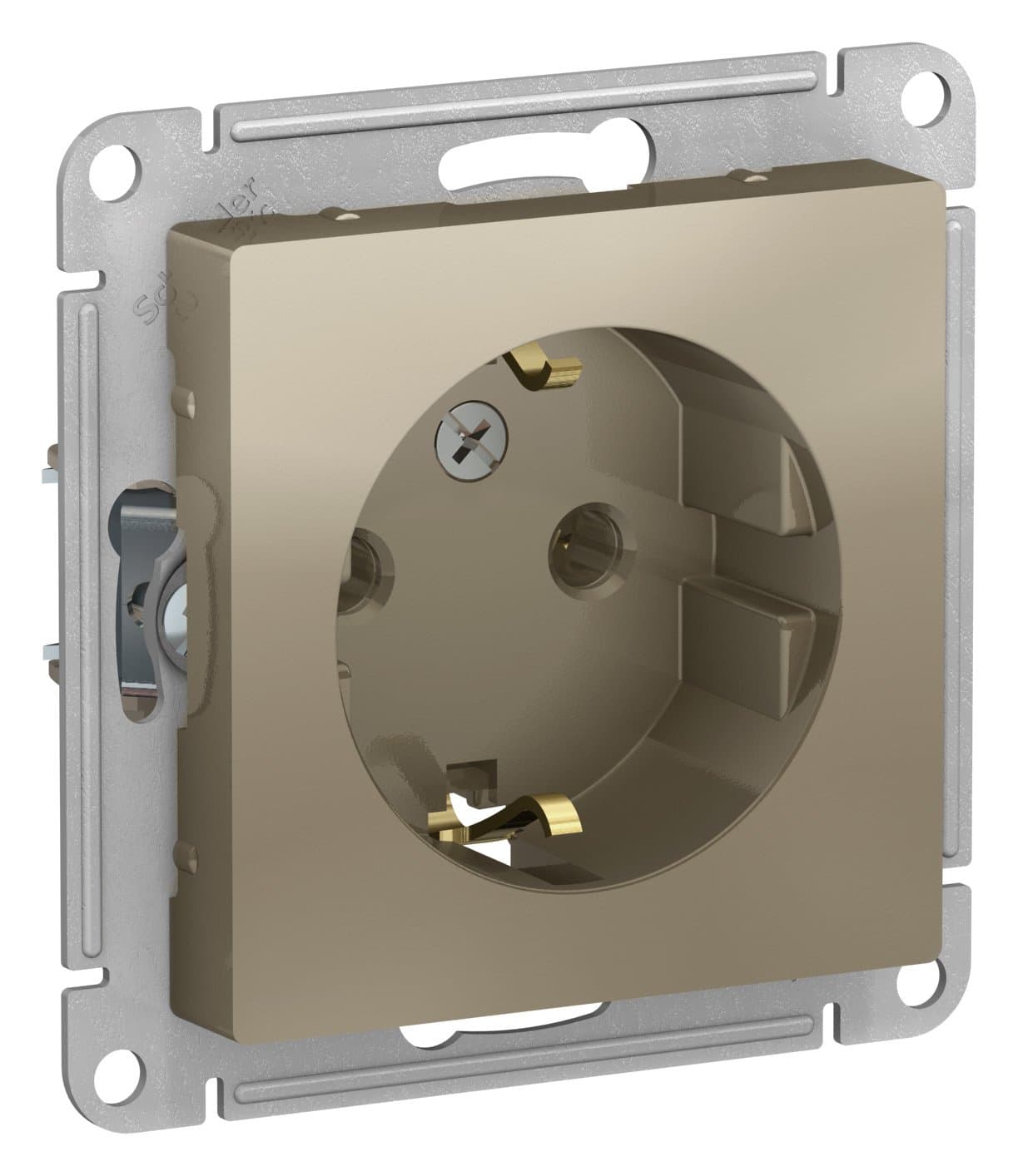 Systeme Electric AtlasDesign Шампань Розетка с/з, 16А, механизм