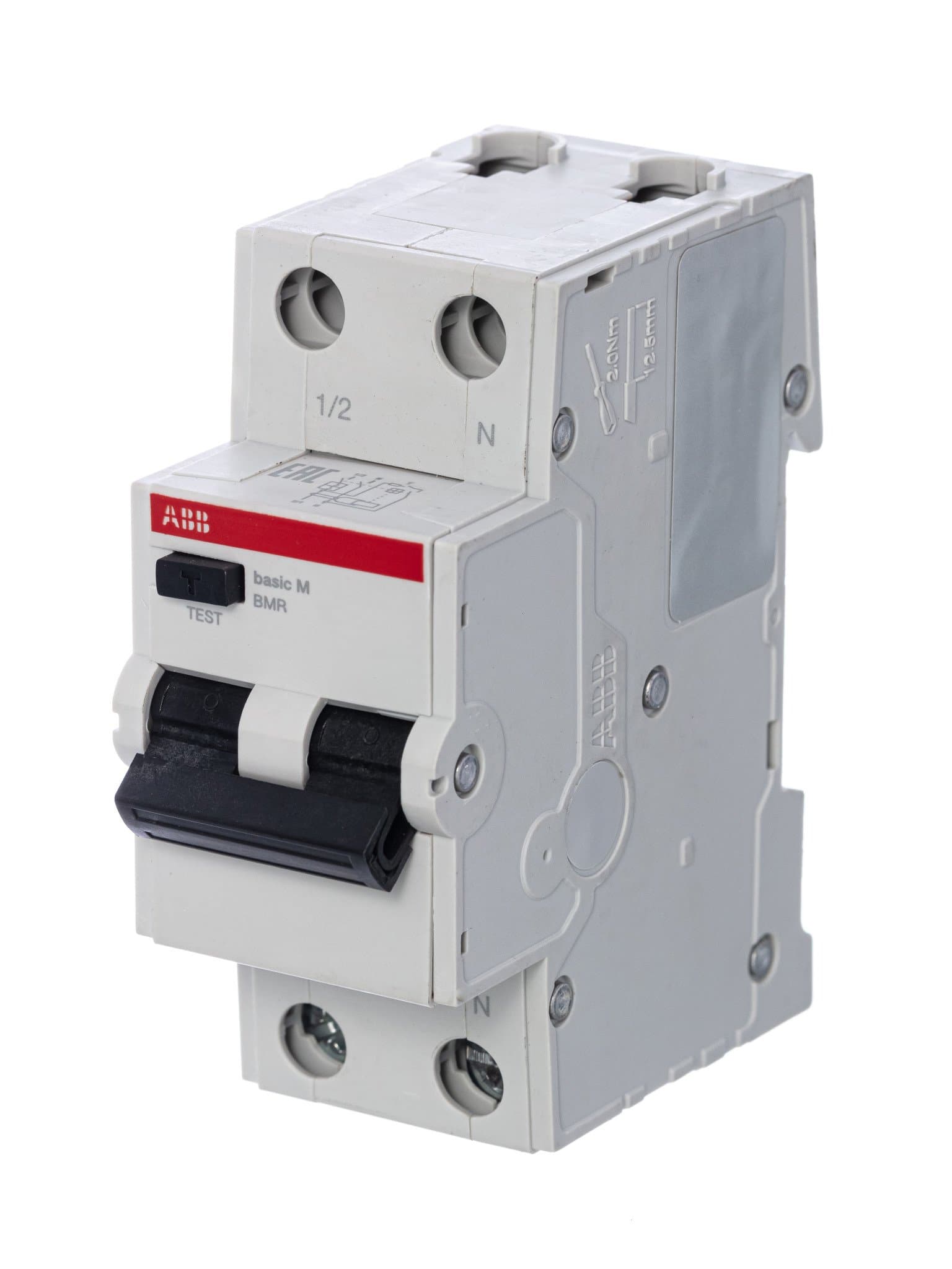 ABB Выключатель автоматический дифференциального тока, 1P+N, 25А, C, 4.5kA, 30мA, AC, BMR415C25 2CSR645041R1254