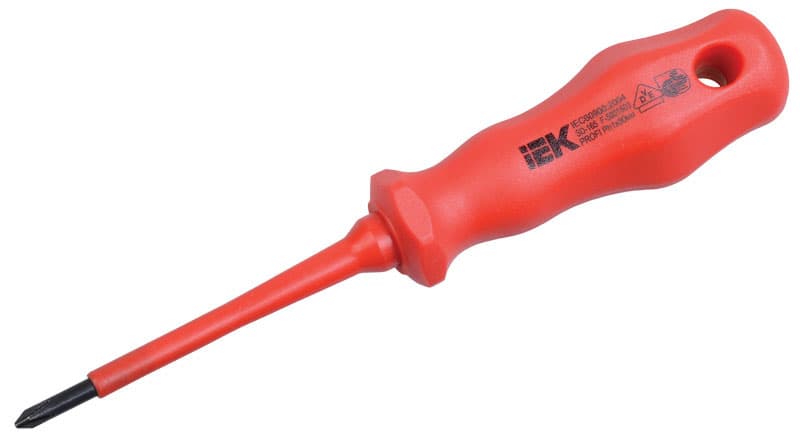 IEK Отвертка крестовая Profi Ph0х75мм 1000В TSC-3PH-075