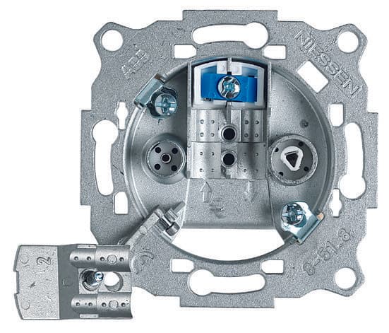ABB NIE Мех Розетка TV/FM-SAT проходная 2CLA815180A1001
